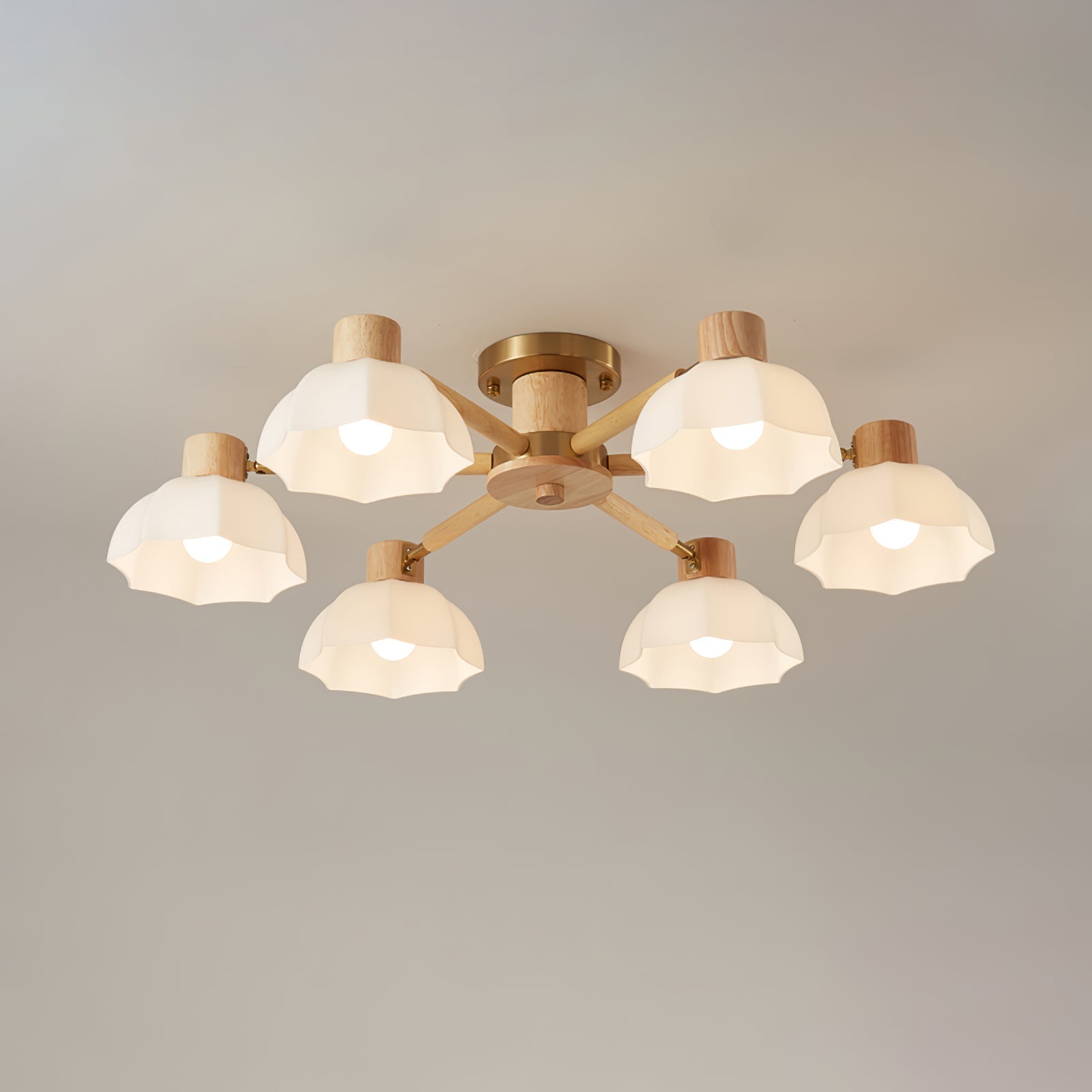 Lampe de Plafond Fleurie - Éclairage Ambiance Élégant et Naturel