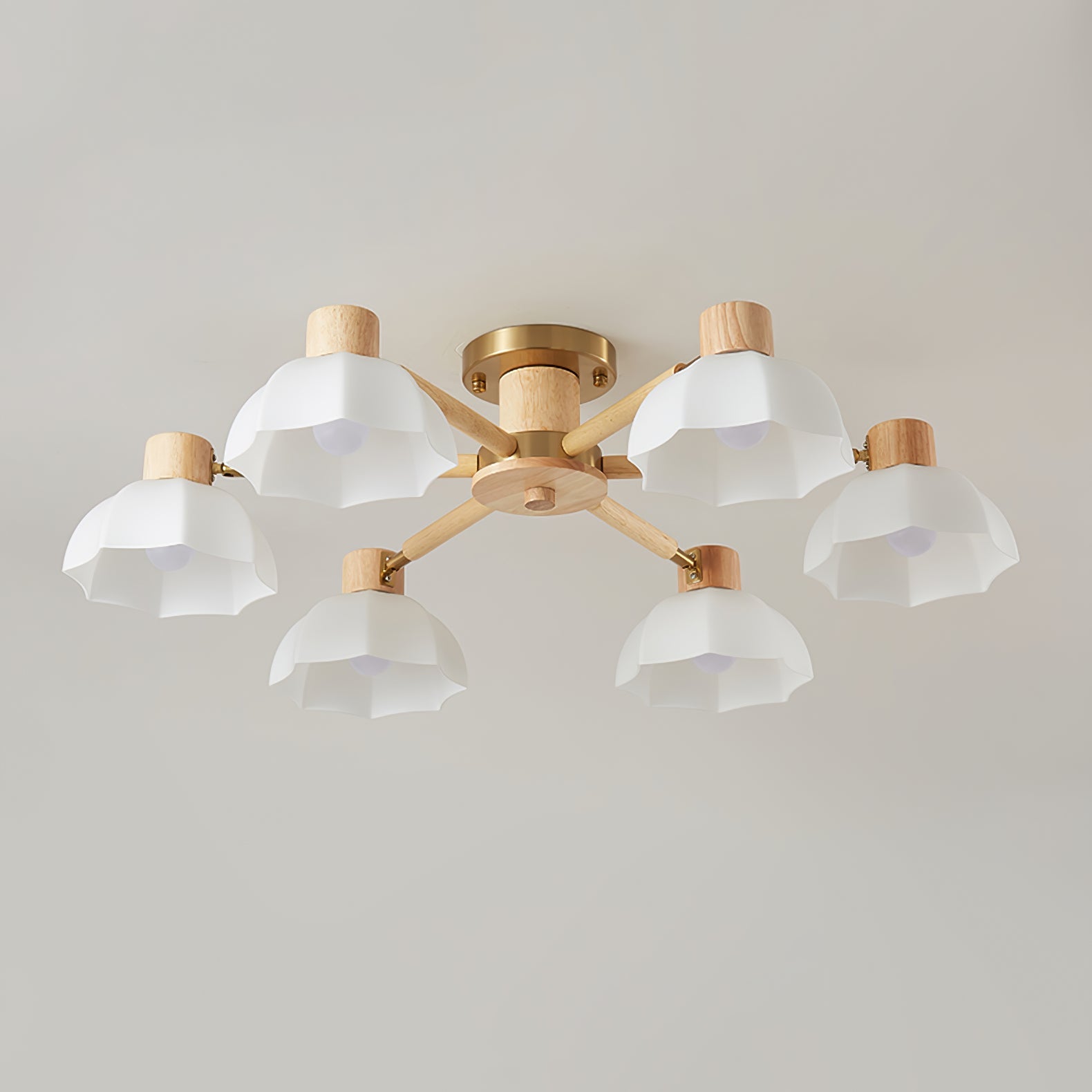 Lampe de Plafond Fleurie - Éclairage Ambiance Élégant et Naturel