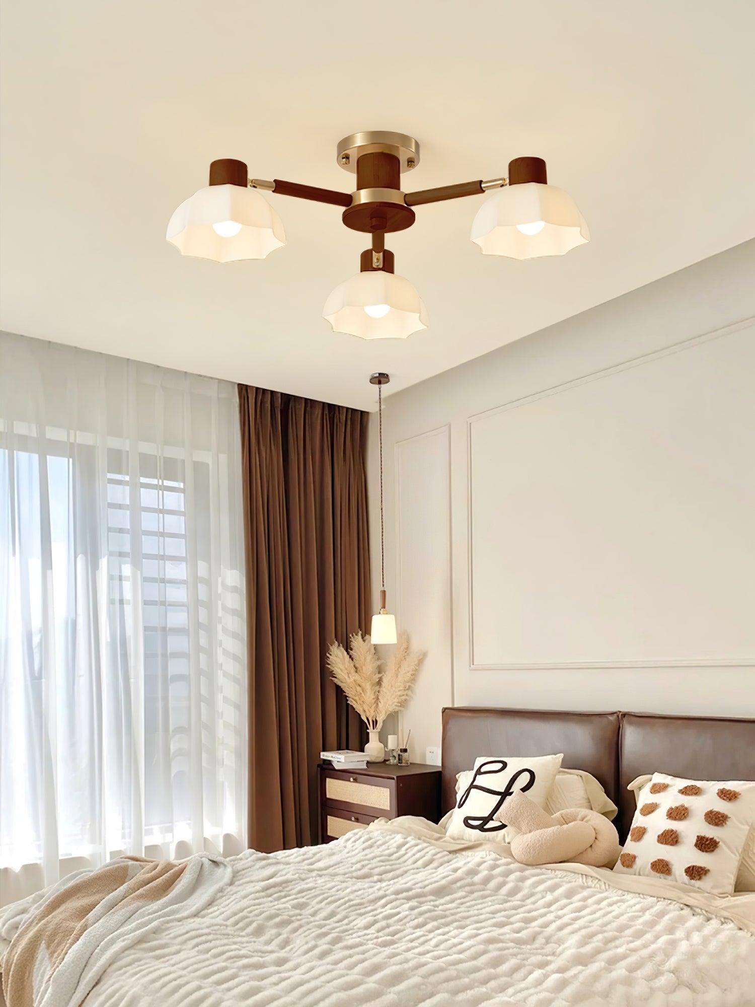 Lampe de Plafond Fleurie - Éclairage Ambiance Élégant et Naturel