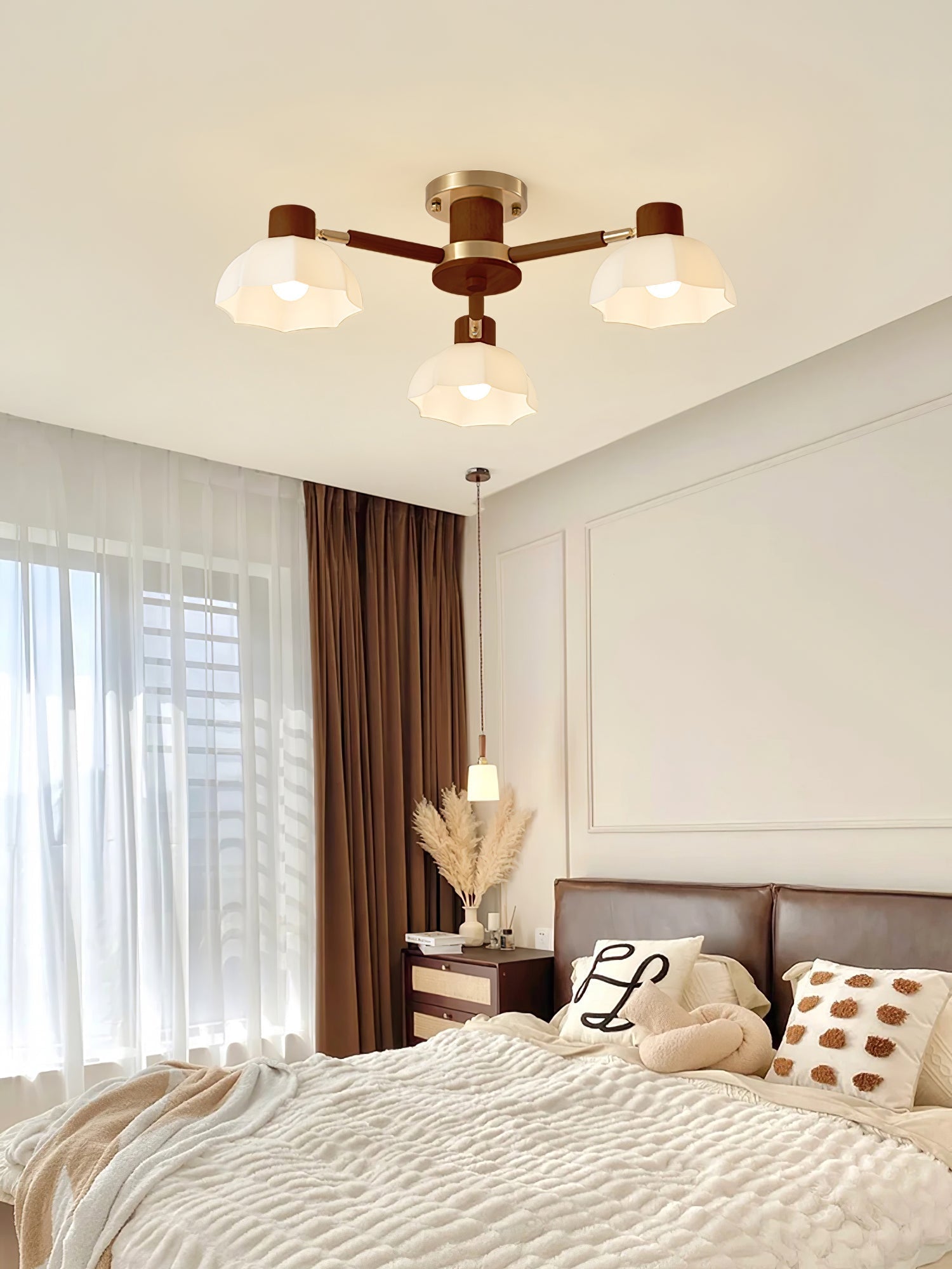 Lampe de Plafond Fleurie - Éclairage Ambiance Élégant et Naturel