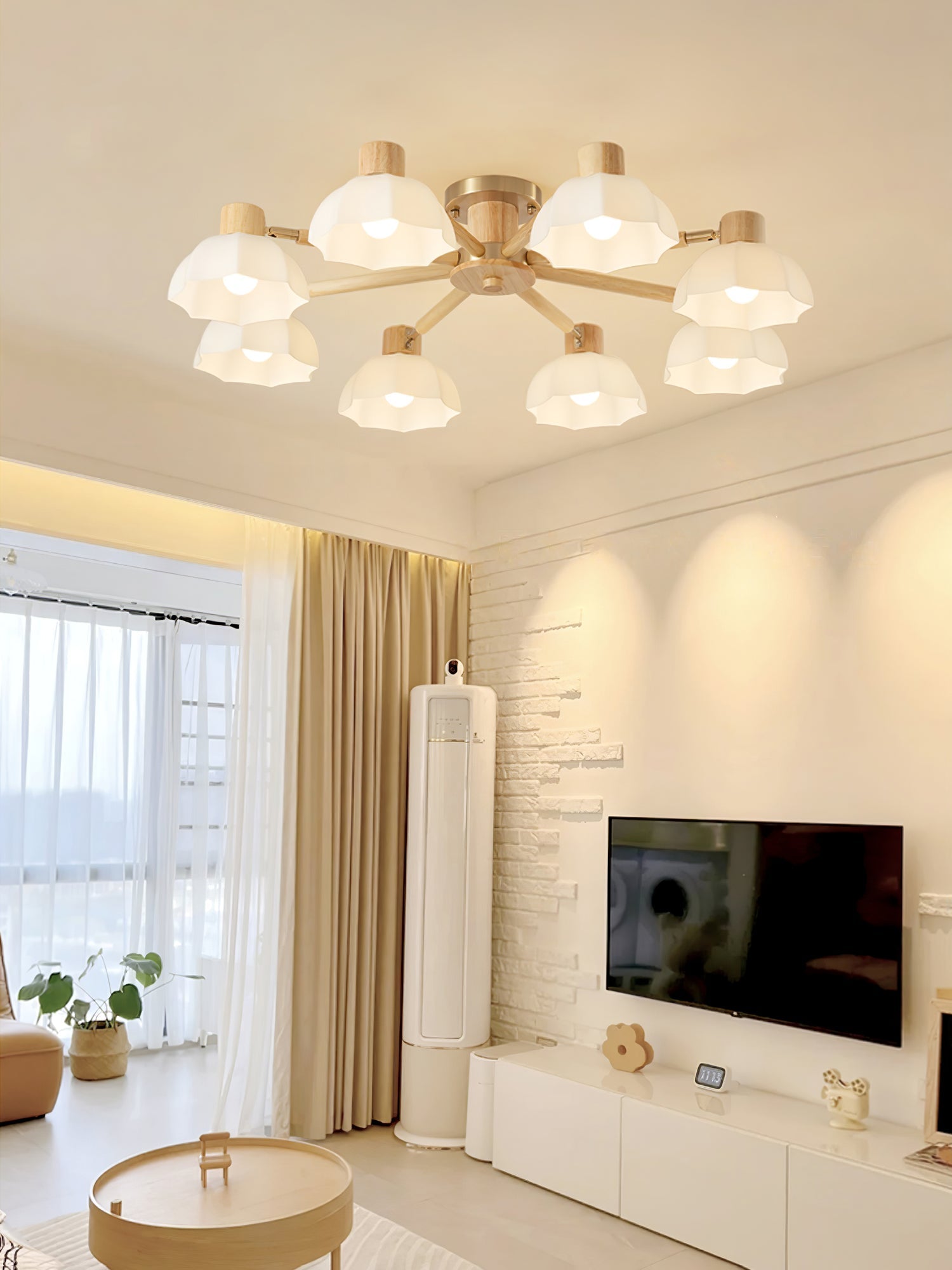 Lampe de Plafond Fleurie - Éclairage Ambiance Élégant et Naturel