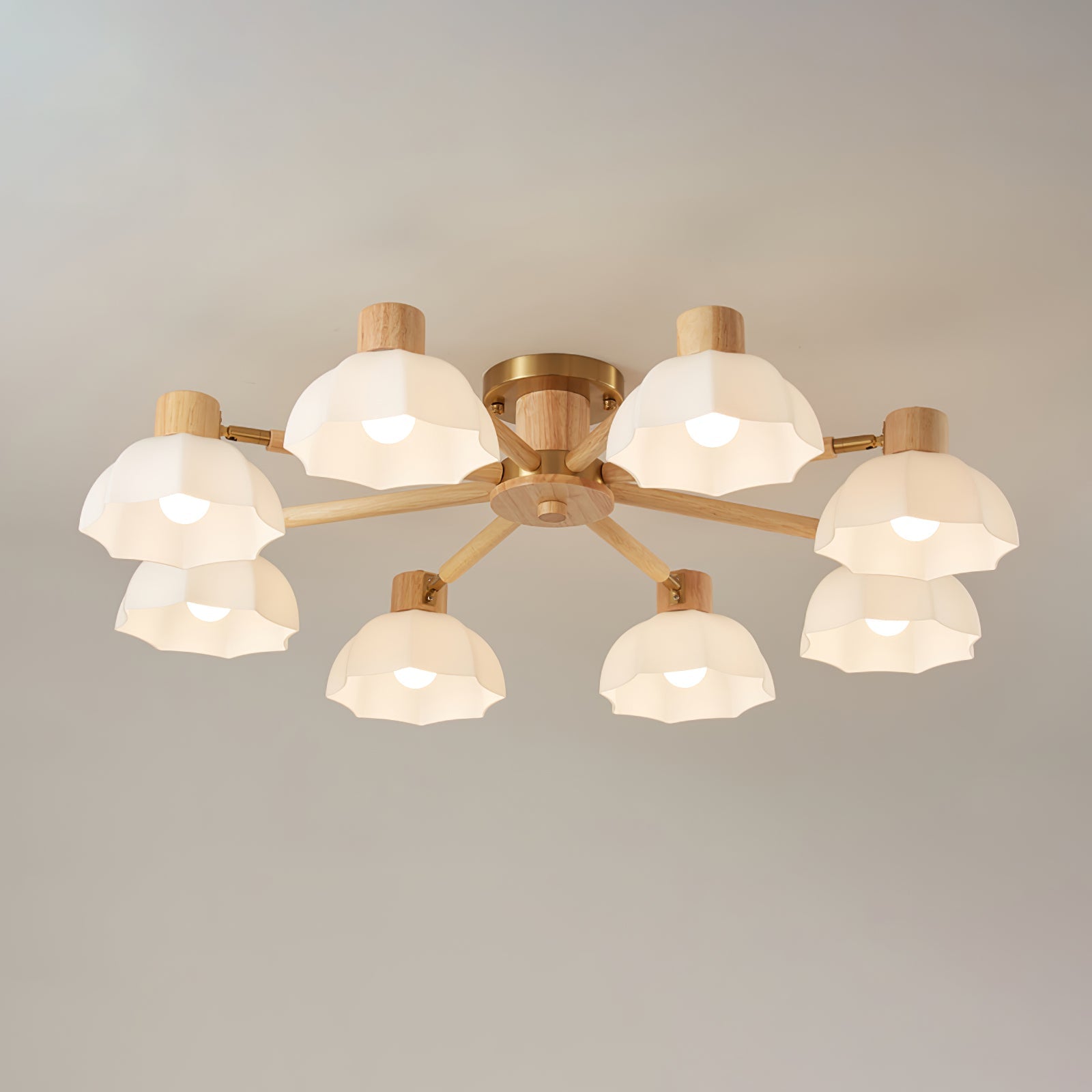 Lampe de Plafond Fleurie - Éclairage Ambiance Élégant et Naturel