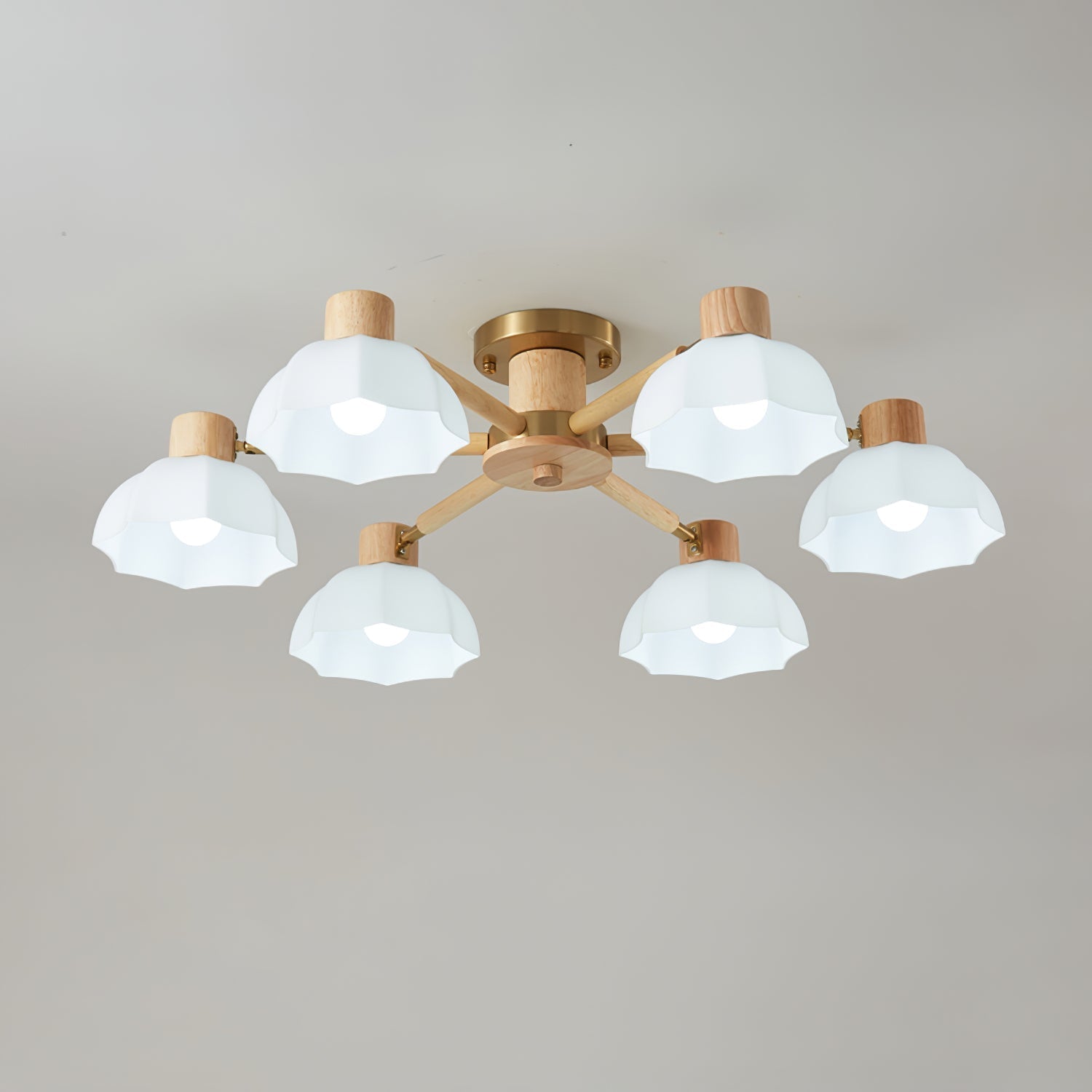 Lampe de Plafond Fleurie - Éclairage Ambiance Élégant et Naturel