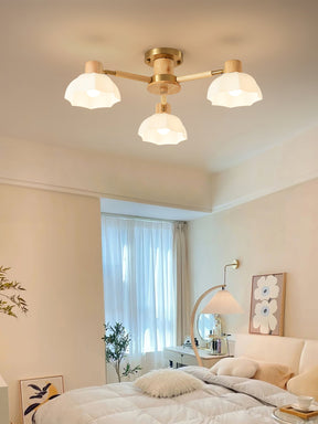 Lampe de Plafond Fleurie - Éclairage Ambiance Élégant et Naturel