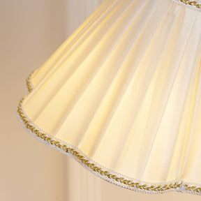 Lampe de Table en Tissu Luxe - Base Dorée et Design Élégant