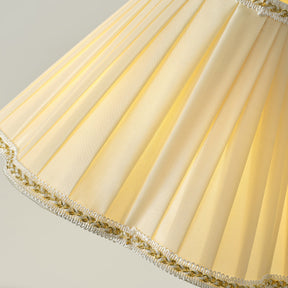 Lampe de Table en Tissu Luxe - Base Dorée et Design Élégant