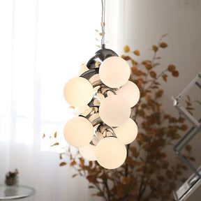 Suspension Bauhaus en Verre Transparent - Élégance Minimaliste et Luminosité Chaleureuse