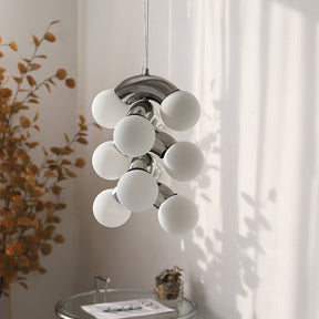 Suspension Bauhaus en Verre Transparent - Élégance Minimaliste et Luminosité Chaleureuse