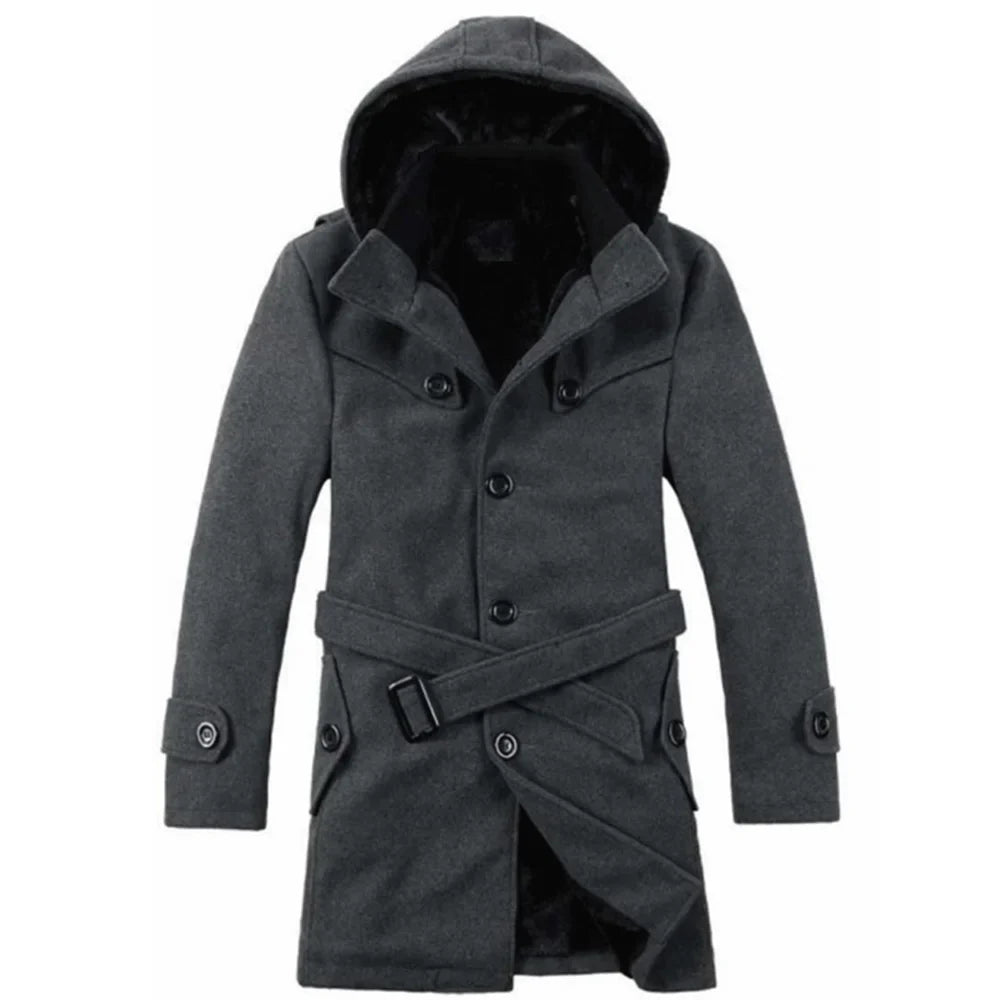 Manteau Trench Imperméable pour Hommes - Élégance Classique et Confort Optimal