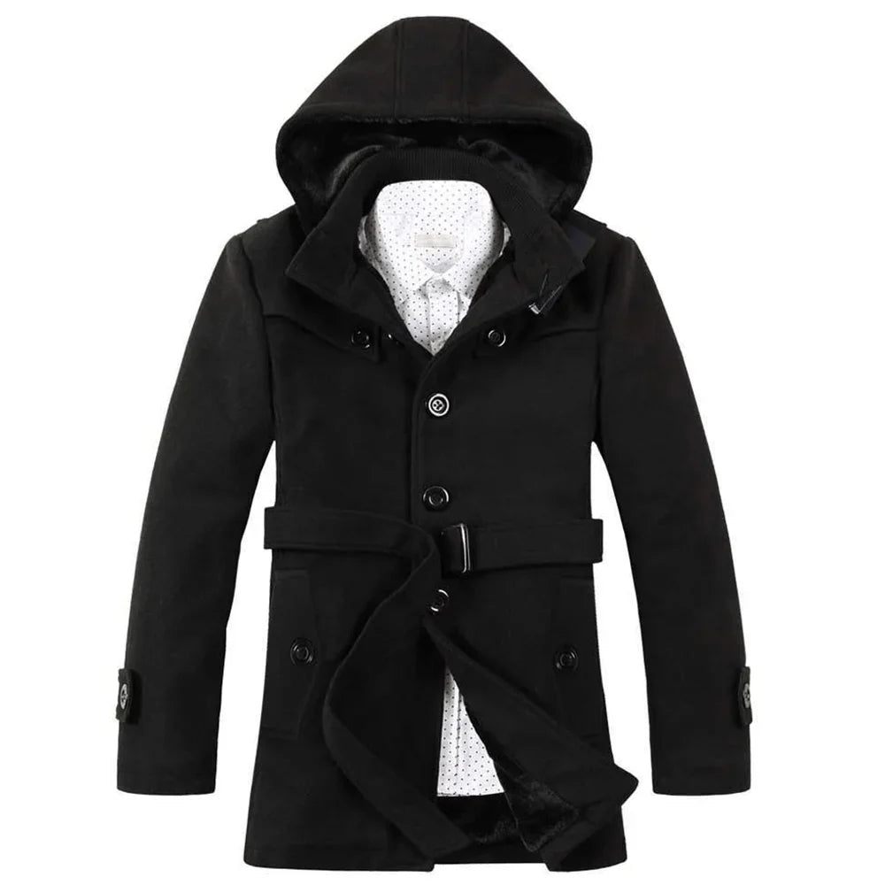 Manteau Trench Imperméable pour Hommes - Élégance Classique et Confort Optimal