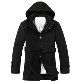 Manteau Trench Imperméable pour Hommes - Élégance Classique et Confort Optimal