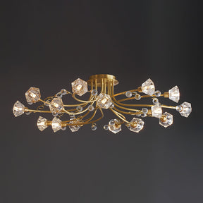 Lampe de Plafond Florale Romantique - Éclairage Doux et Ambiance Conviviale