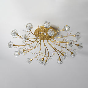 Lampe de Plafond Florale Romantique - Éclairage Doux et Ambiance Conviviale