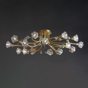 Lampe de Plafond Florale Romantique - Éclairage Doux et Ambiance Conviviale