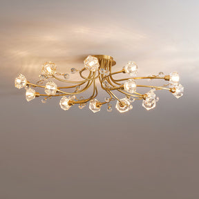 Lampe de Plafond Florale Romantique - Éclairage Doux et Ambiance Conviviale