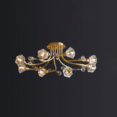 Lampe de Plafond Florale Romantique - Éclairage Doux et Ambiance Conviviale