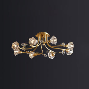 Lampe de Plafond Florale Romantique - Éclairage Doux et Ambiance Conviviale