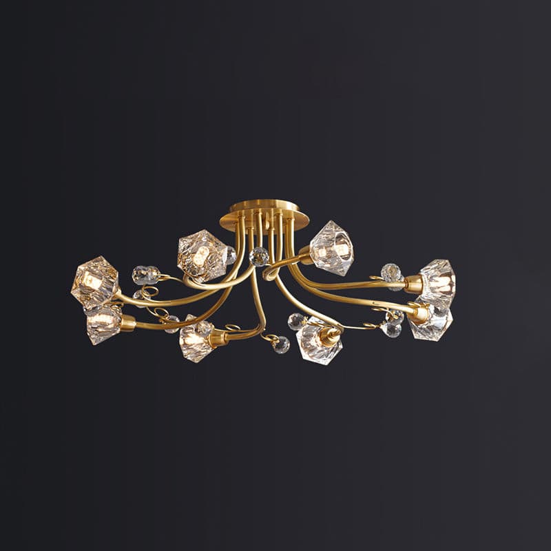 Lampe de Plafond Florale Romantique - Éclairage Doux et Ambiance Conviviale