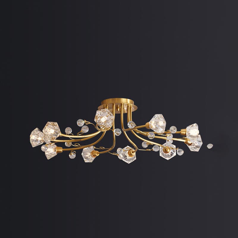 Lampe de Plafond Florale Romantique - Éclairage Doux et Ambiance Conviviale