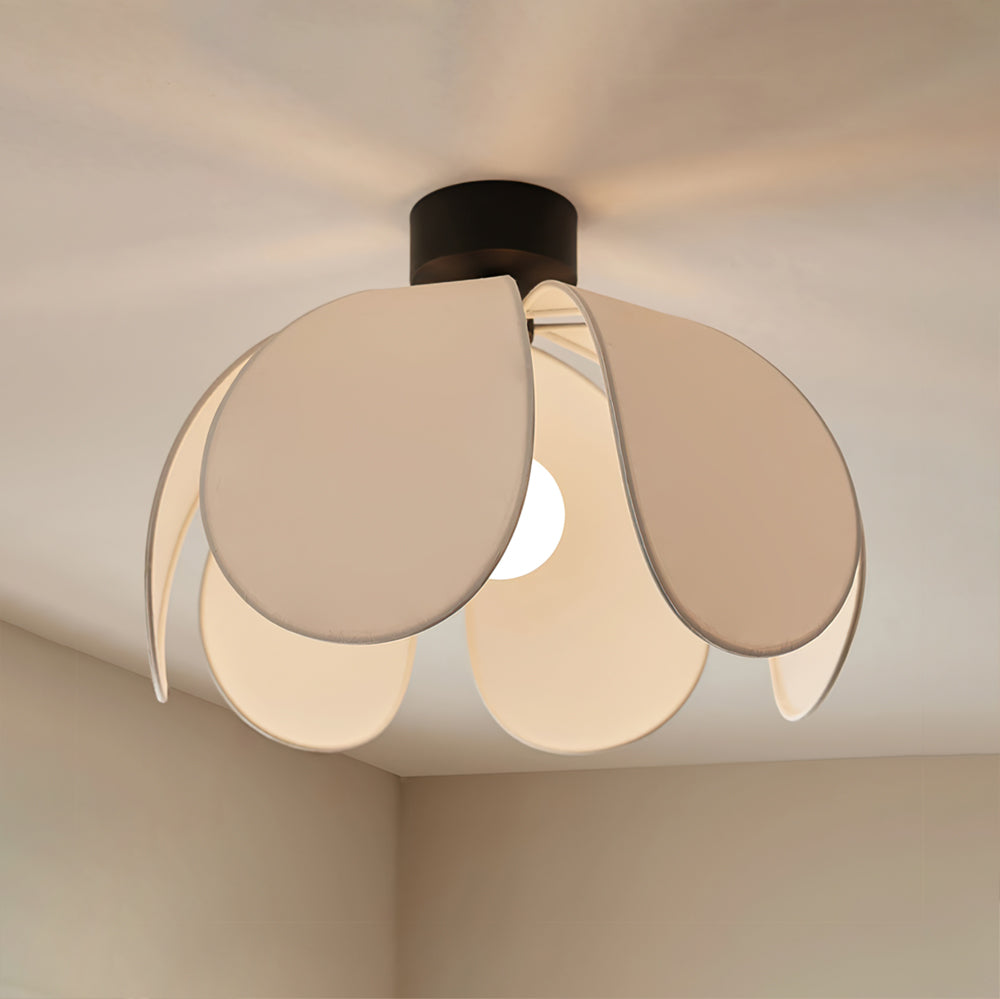 Plafonnier en Tissu Élégant - Atmosphère Chaleureuse et Accueillante