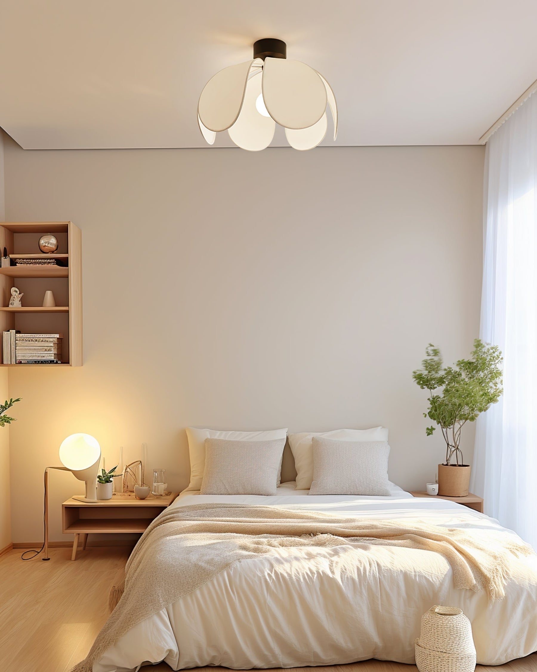 Plafonnier en Tissu Élégant - Atmosphère Chaleureuse et Accueillante