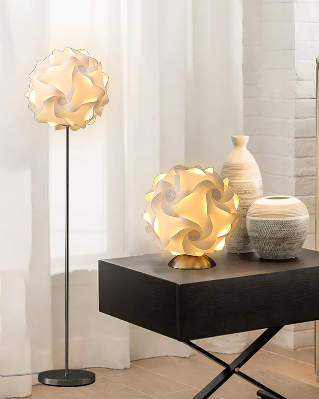 Lampe de Table Florale Élégante - Ambiance Chaleureuse et Naturelle
