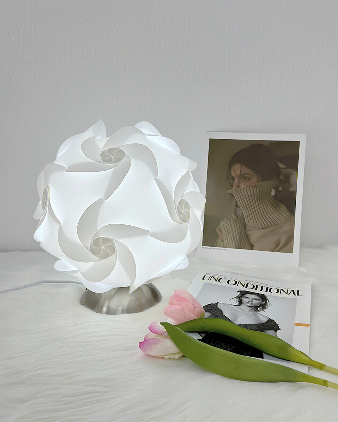 Lampe de Table Florale Élégante - Ambiance Chaleureuse et Naturelle