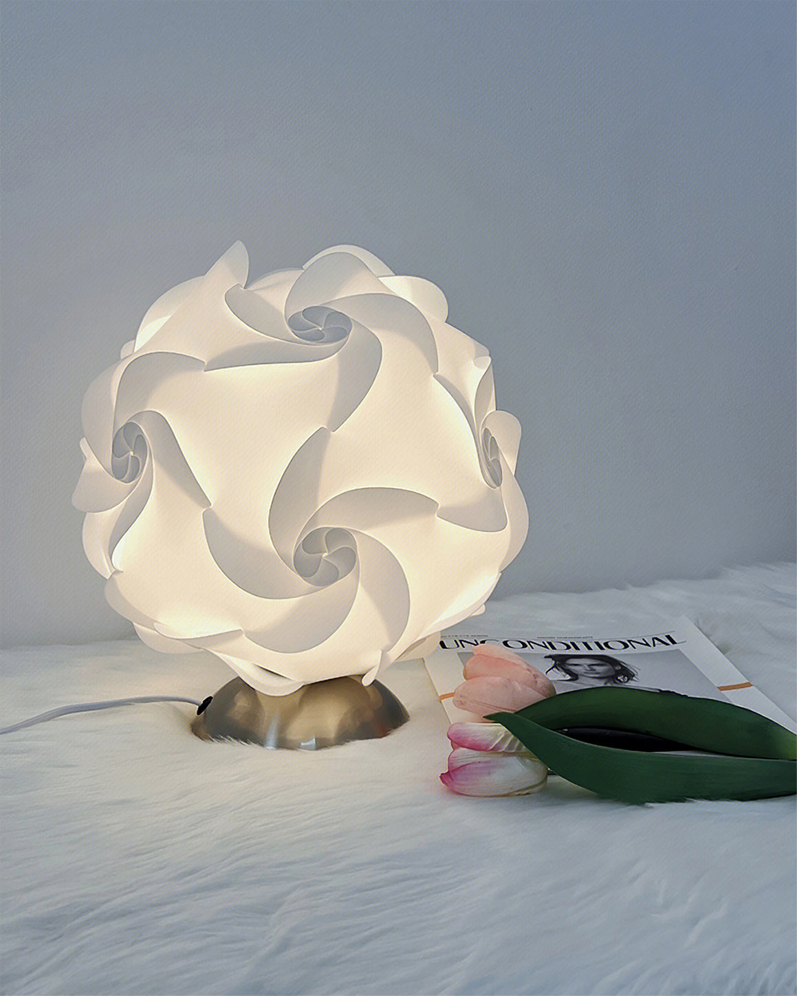Lampe de Table Florale Élégante - Ambiance Chaleureuse et Naturelle