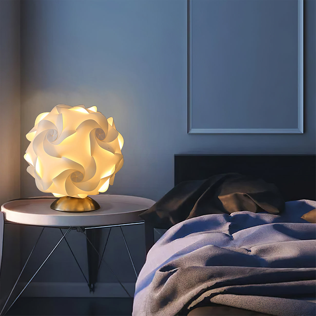 Lampe de Table Florale Élégante - Ambiance Chaleureuse et Naturelle