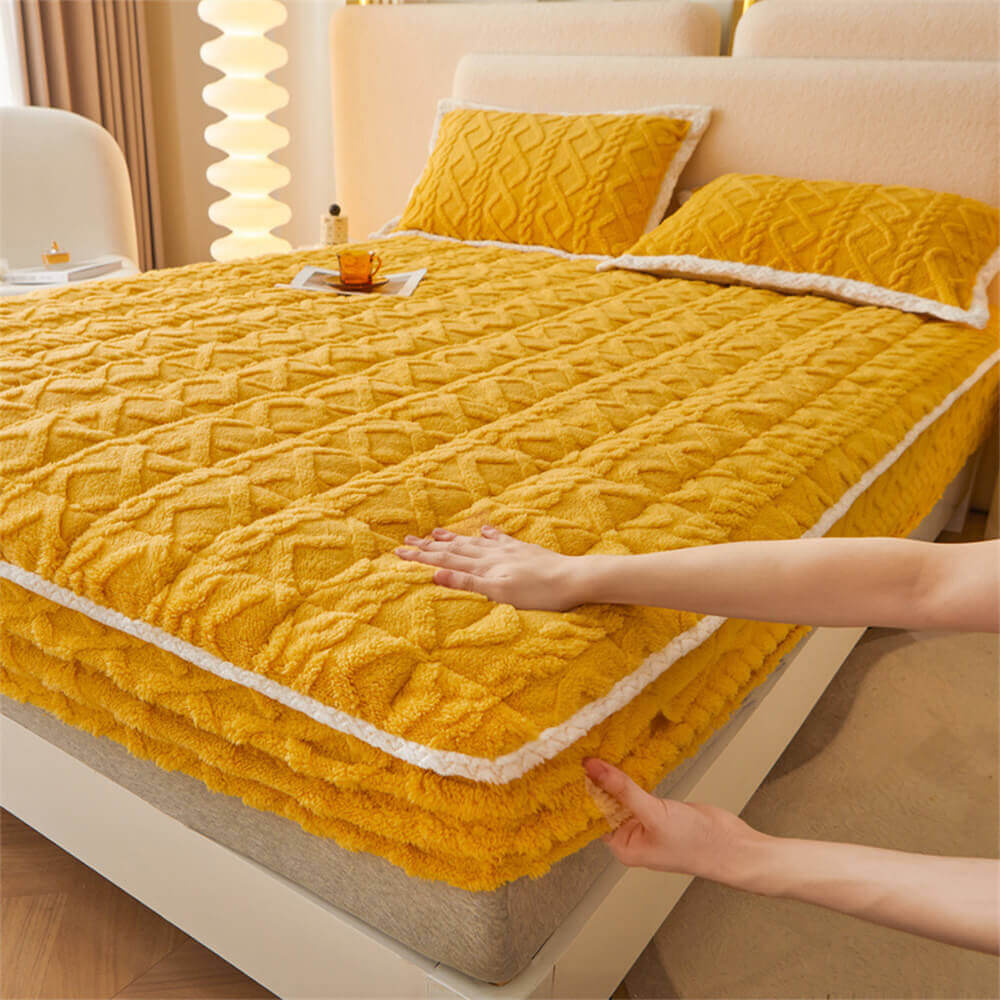 Housse de Matelas Ajustée Confortable - Respirante et Facile à Entretenir