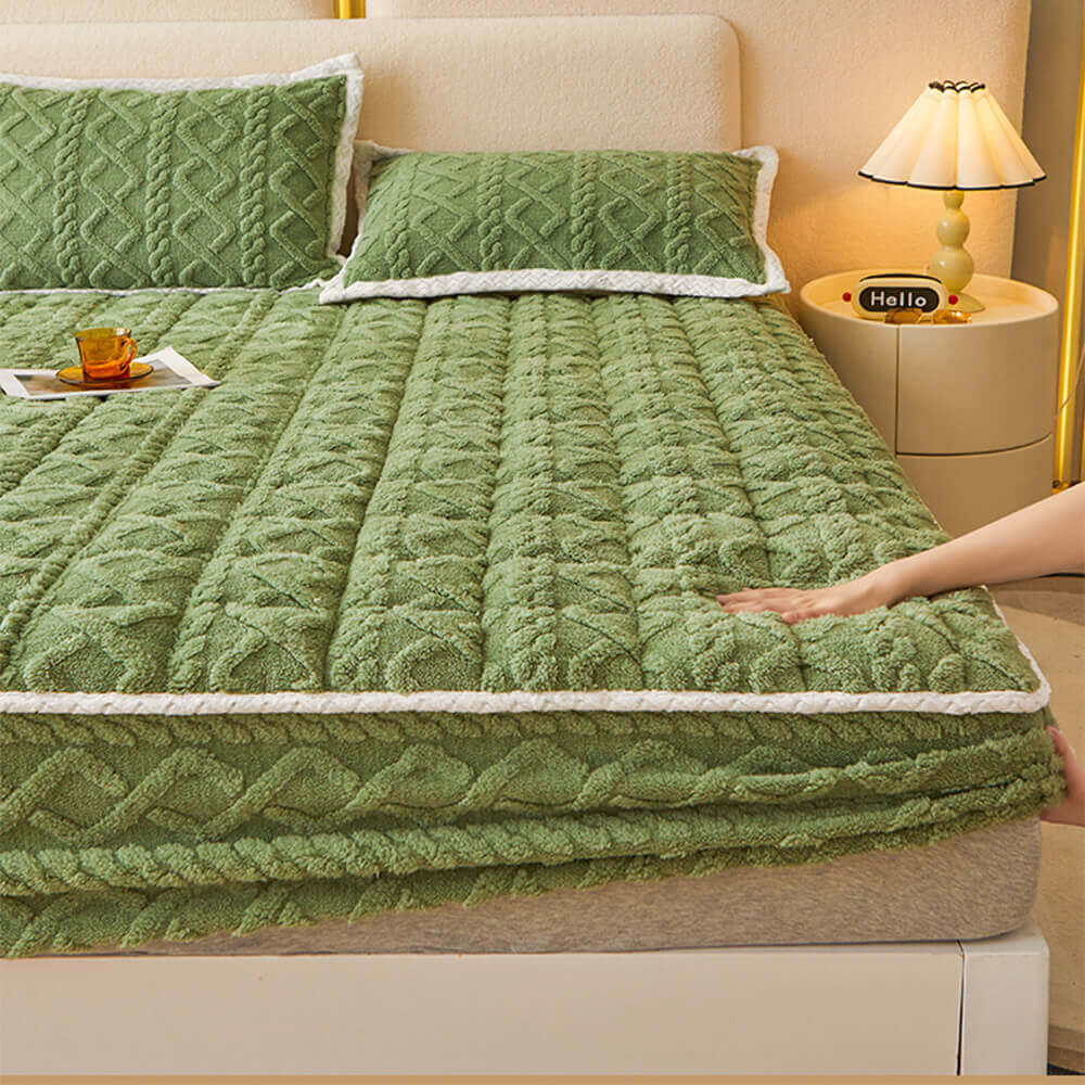 Housse de Matelas Ajustée Confortable - Respirante et Facile à Entretenir