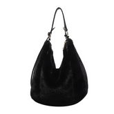 Sac à Bandoulière en Peluche pour Femmes - Accessoire Douillet et Spacieux d'Hiver