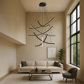 Lustre d'Escalier Scandinave - Design Minimaliste et Éclairant