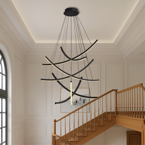 Lustre d'Escalier Scandinave - Design Minimaliste et Éclairant