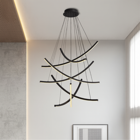 Lustre d'Escalier Scandinave - Design Minimaliste et Éclairant