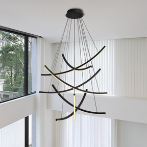 Lustre d'Escalier Scandinave - Design Minimaliste et Éclairant