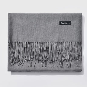 Écharpe Élégante à Franges pour Femmes - Style Monochrome et Confort Optimal