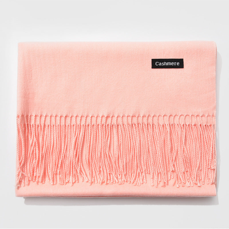 Écharpe Élégante à Franges pour Femmes - Style Monochrome et Confort Optimal