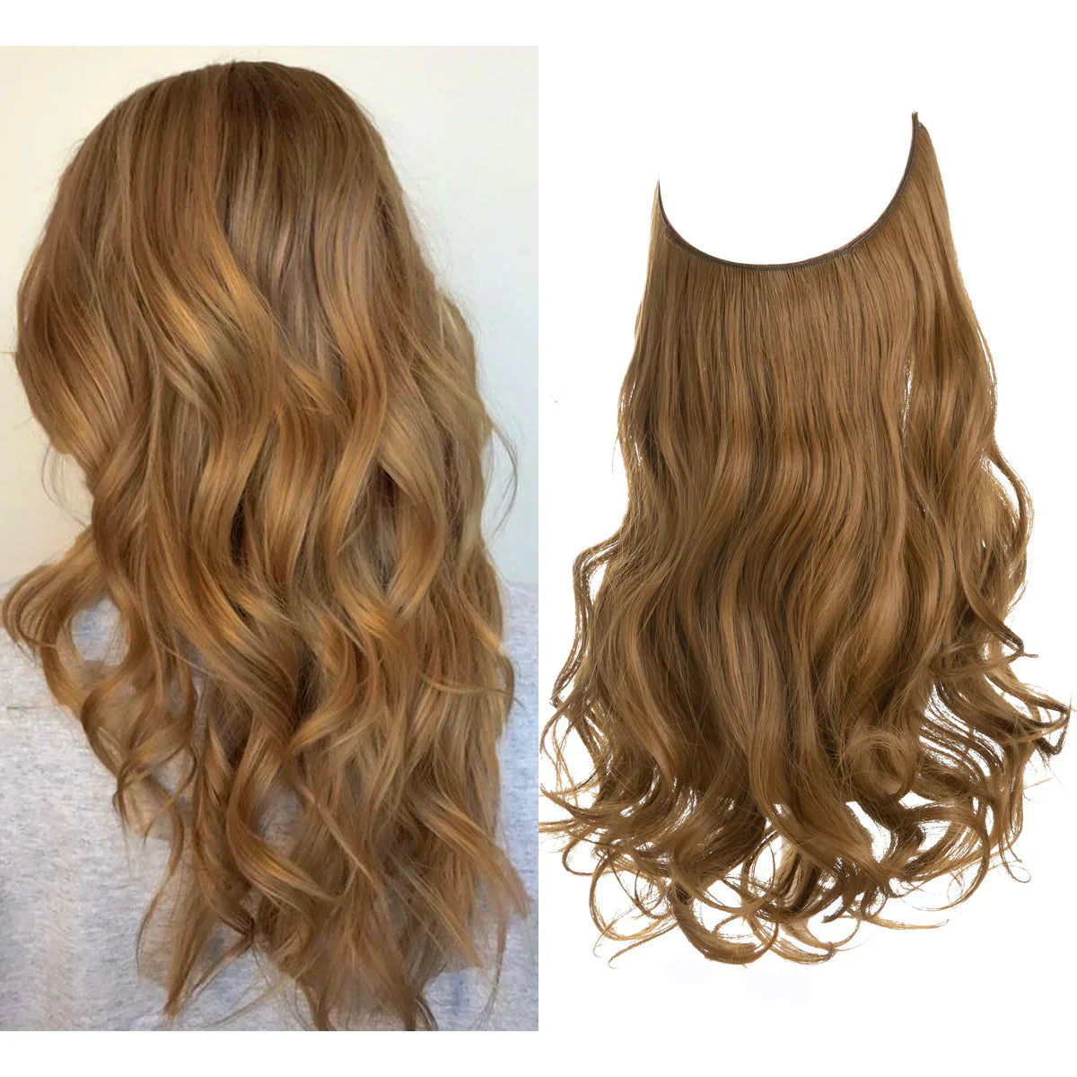 Extensions de Cheveux Réels Premium - Look Glamour et Naturel Instantané