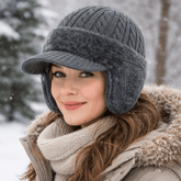 Chapeau Trappeur Hiver Isolé | Douillet avec Protection pour les Oreilles
