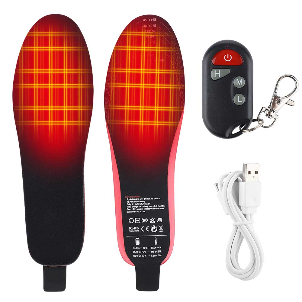 Semelles Chauffantes Rechargeables - Confort et Chaleur Ajustables Quotidiens