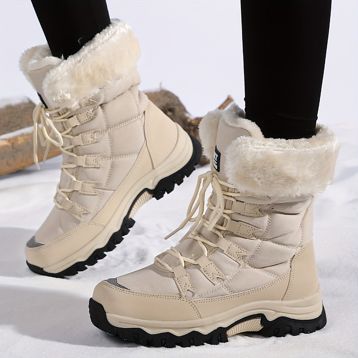 Bottes d'hiver pour Femmes - Chaudes et Antidérapantes pour Temps Froid