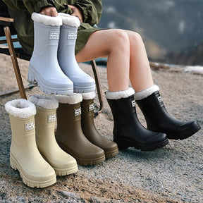 Bottes d'Hiver Imperméables pour Femmes - Isolation Chaude et Semelle Antidérapante