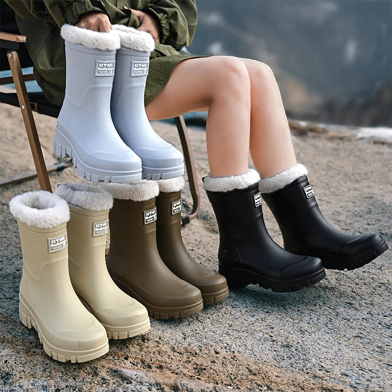 Bottes d'Hiver Imperméables pour Femmes - Isolation Chaude et Semelle Antidérapante