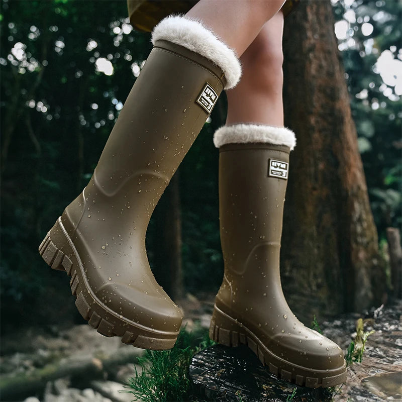 Bottes d'Hiver Imperméables pour Femmes - Isolation Chaude et Semelle Antidérapante
