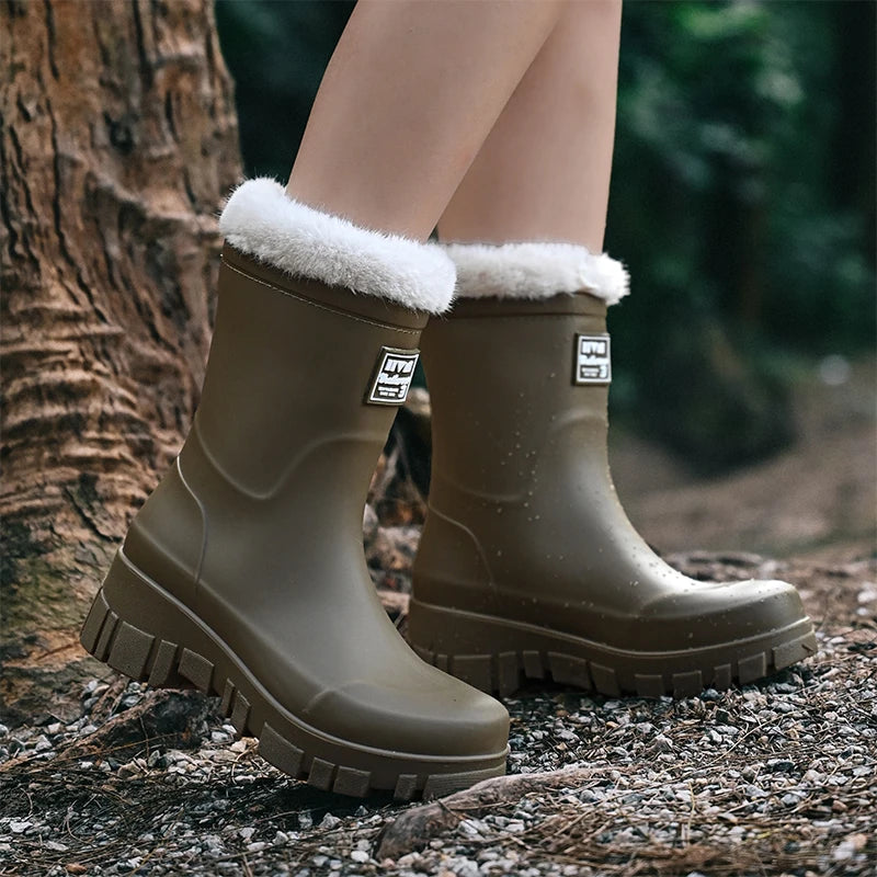 Bottes d'Hiver Imperméables pour Femmes - Isolation Chaude et Semelle Antidérapante