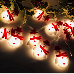 Lumières de Sapin Bonhomme de Neige - Décoration Festive et Ludique