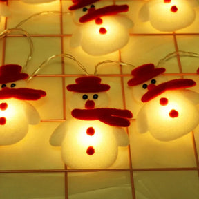 Lumières de Sapin Bonhomme de Neige - Décoration Festive et Ludique