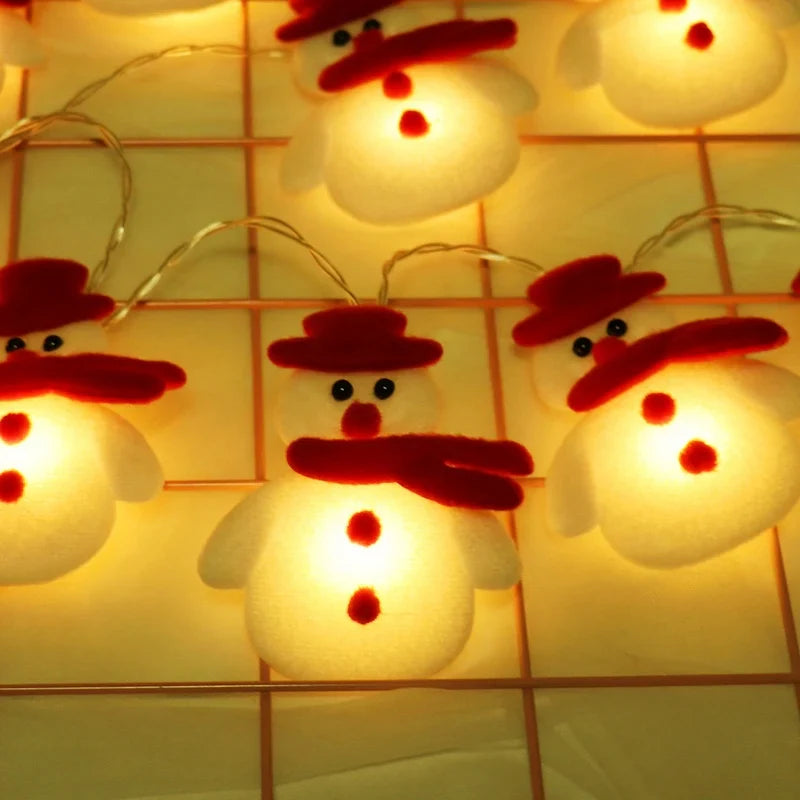 Lumières de Sapin Bonhomme de Neige - Décoration Festive et Ludique