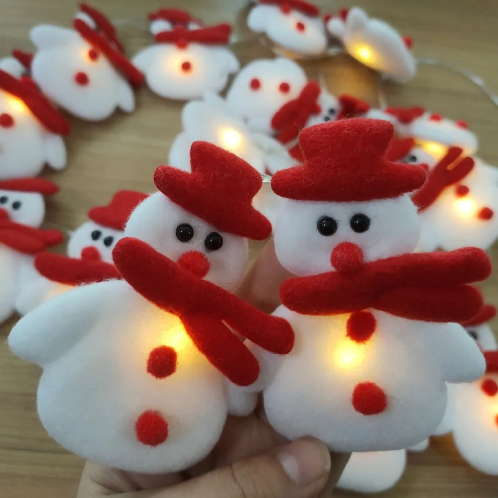 Lumières de Sapin Bonhomme de Neige - Décoration Festive et Ludique